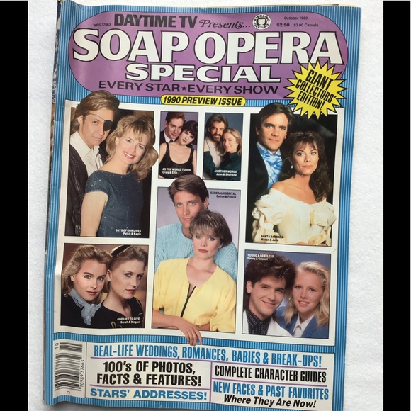 📺1989 Vintage Soap Opera Daytime TV Magazines